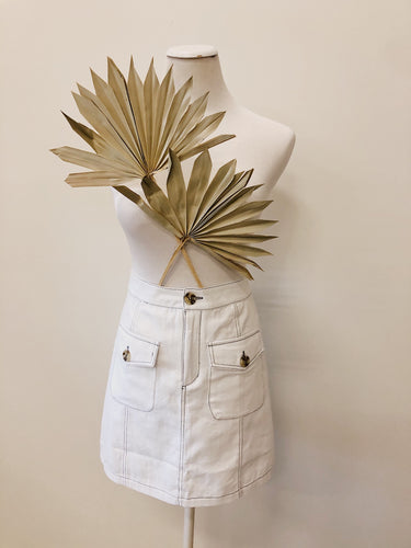 White Pocket Skirt