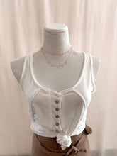 Load image into Gallery viewer, White Racerback Tank