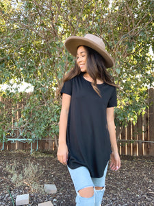 Button Up Buttercup Tunic Tee