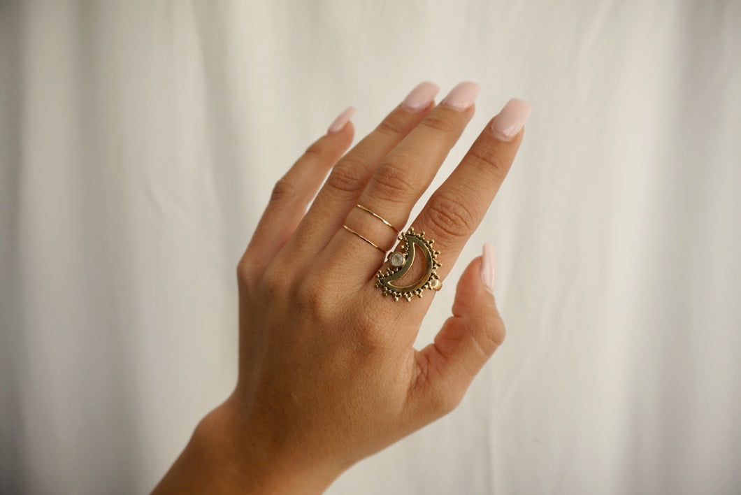 Zane Moonstone Ring