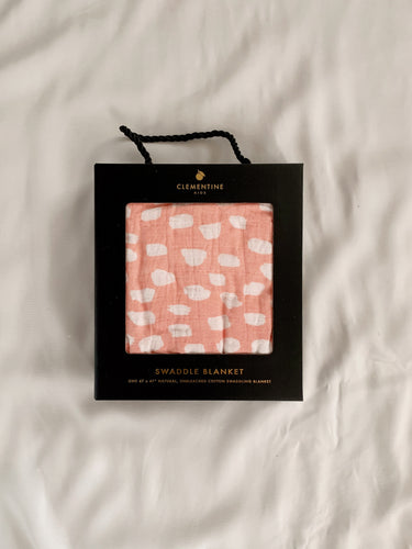 Spotted Blush Swaddle Blanket