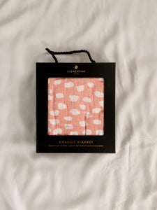 Spotted Blush Swaddle Blanket