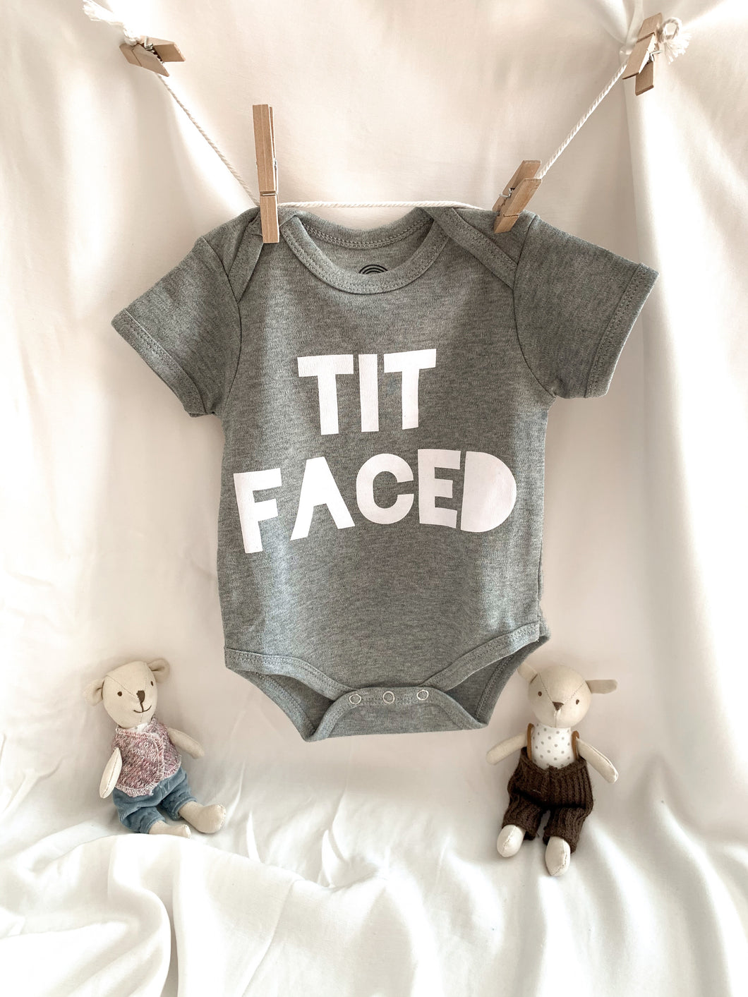 Tit Faced Baby Onesie
