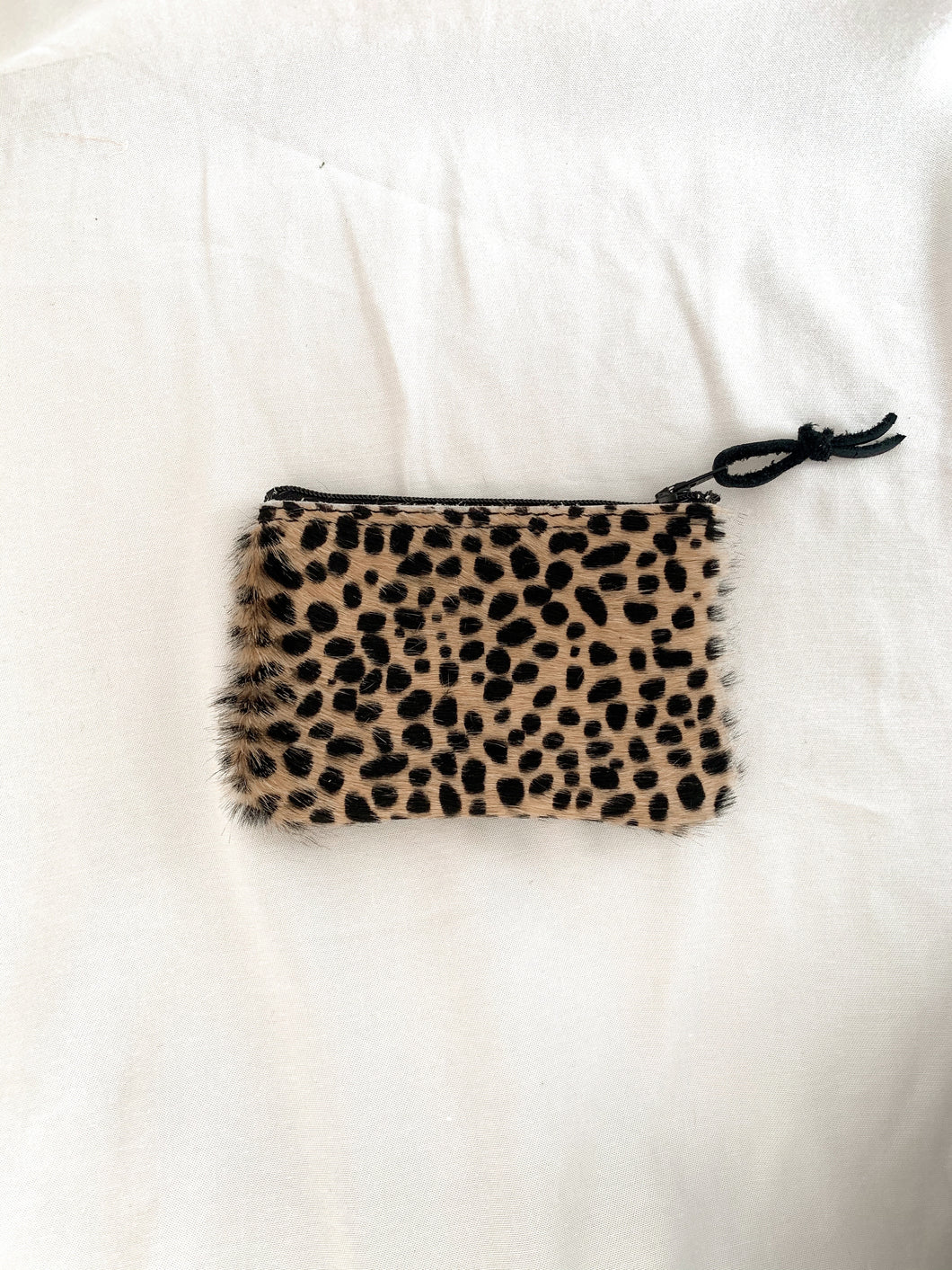Cheetah Zipper Pouch