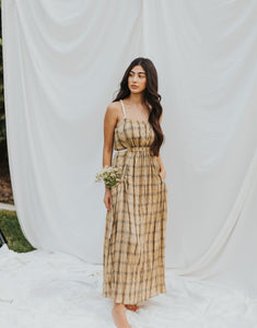 The Gwen Plaid Maxi Dress