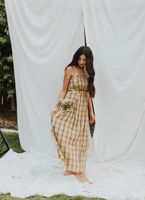 The Gwen Plaid Maxi Dress Birdie Boutique The Gwen Plaid Maxi Dress Birdie Boutique