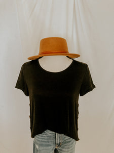 Button Up Buttercup Tunic Tee