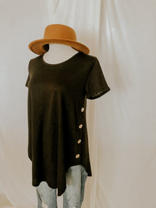 Button Up Buttercup Tunic Tee