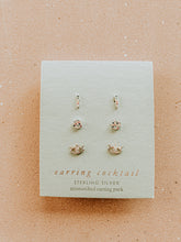 Load image into Gallery viewer, Vibey Sterling Studs Set