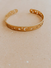 Load image into Gallery viewer, Moon &amp; Stars Crescent Bracelet