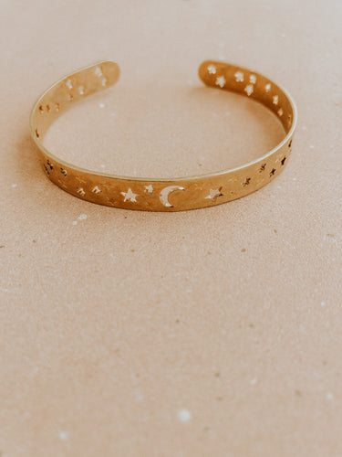 Moon & Stars Crescent Bracelet