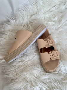 Cream Espadrille Flatform