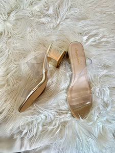 Clear Strap Heel