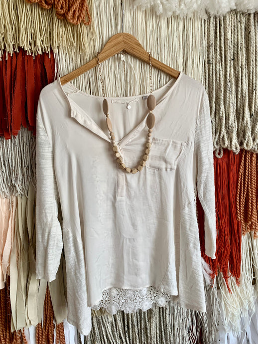 Sheer Knitted Long Sleeve