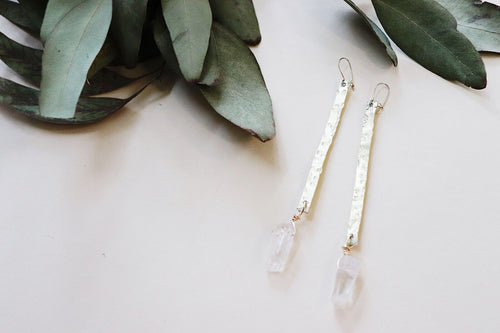 Bar & Stone Earrings