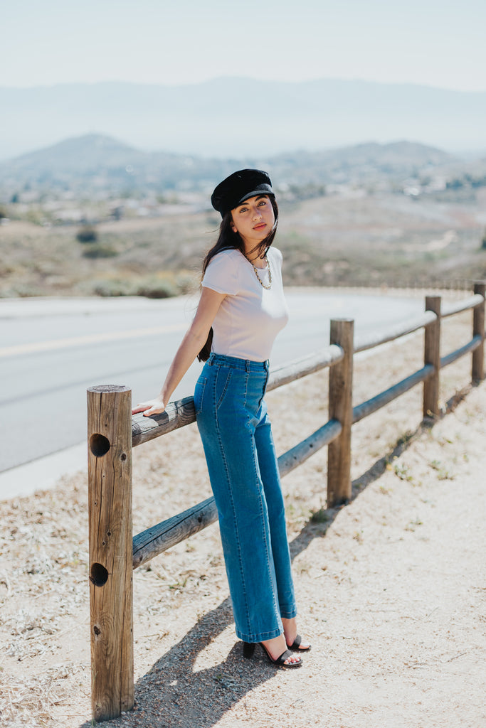 Culotte Denim Pants