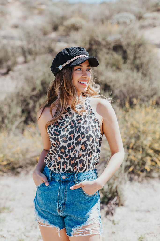 Leopard Print Halter Top