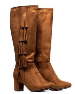 Tall Fringe Boots